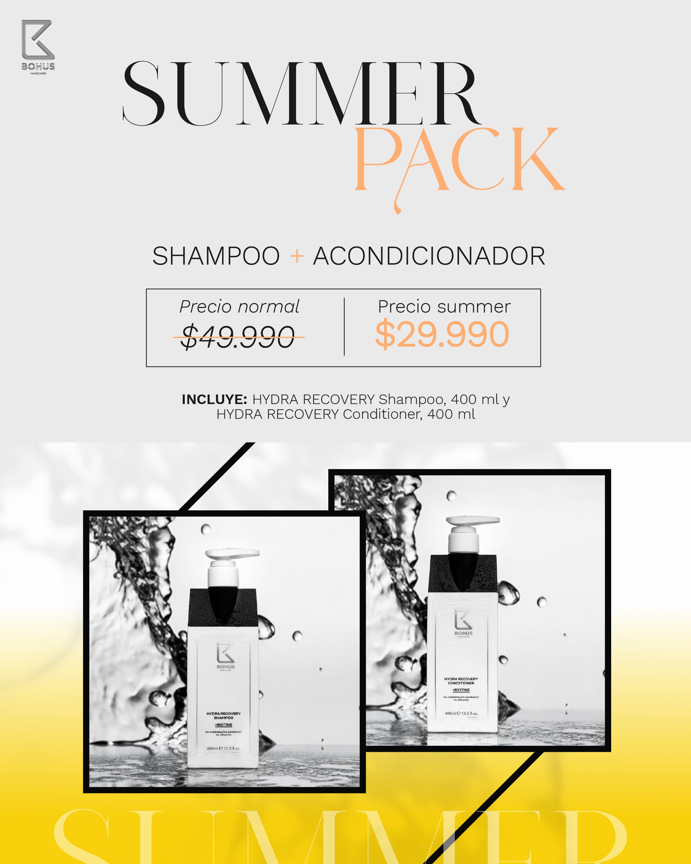 SUMMER PACK SHAMPOO + ACONDICIONADOR